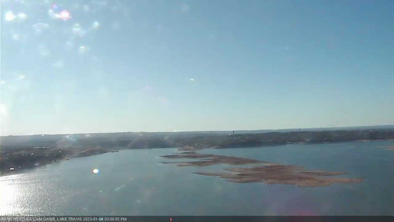 Lake Travis webcam, January 4, 2023 3:00 PM CT