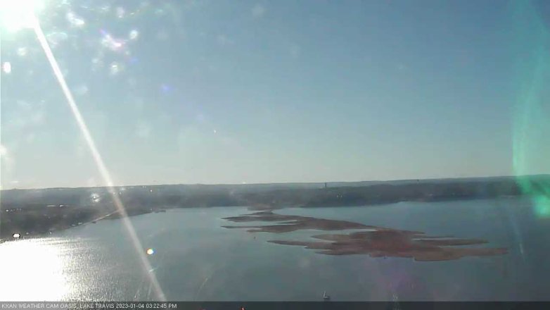 Lake Travis webcam, January 4, 2023 3:25 PM CT