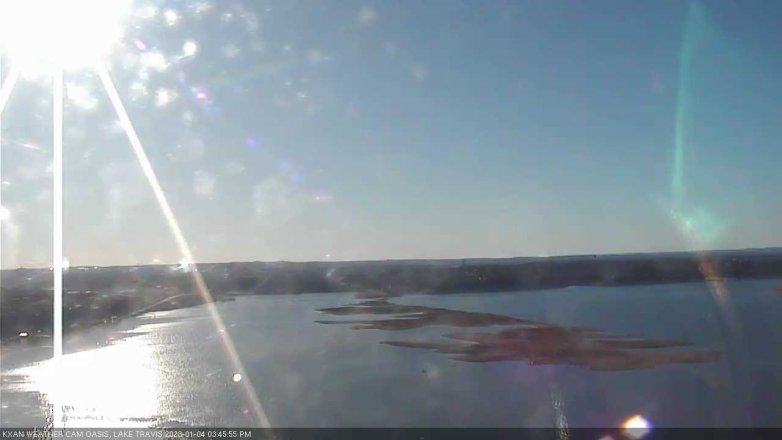 Lake Travis webcam, January 4, 2023 3:45 PM CT