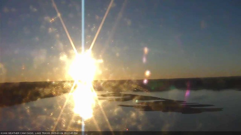 Lake Travis webcam, January 4, 2023 5:25 PM CT