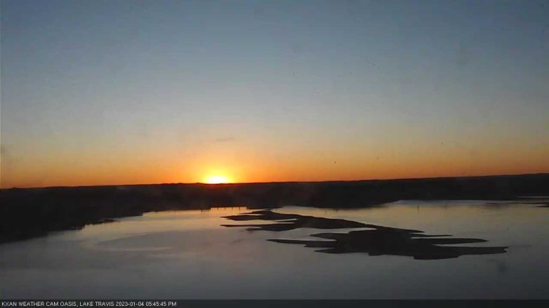 Lake Travis webcam, January 4, 2023 5:45 PM CT