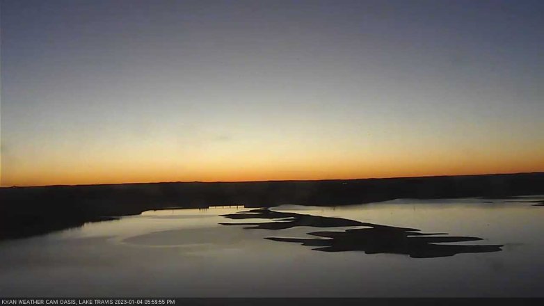 Lake Travis webcam, January 4, 2023 6:00 PM CT