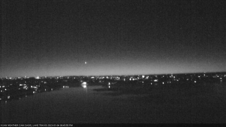 Lake Travis webcam, January 4, 2023 6:45 PM CT