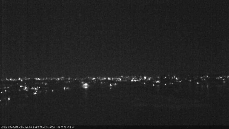 Lake Travis webcam, January 4, 2023 7:25 PM CT