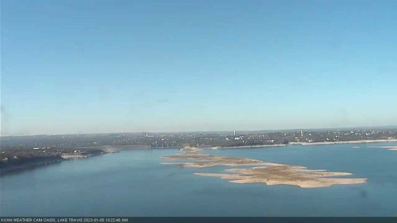Lake Travis webcam, January 5, 2023 10:25 AM CT