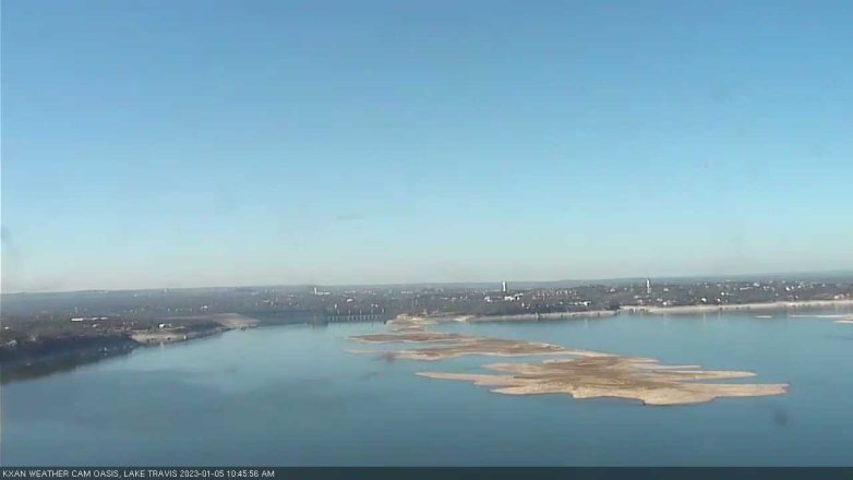 Lake Travis webcam, January 5, 2023 10:45 AM CT