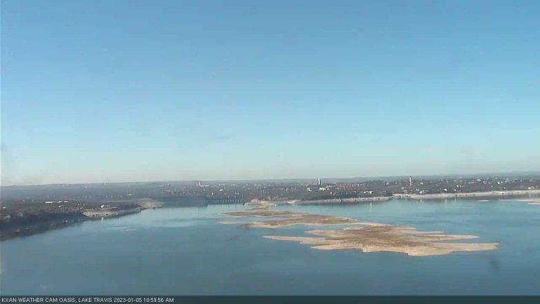 Lake Travis webcam, January 5, 2023 11:00 AM CT