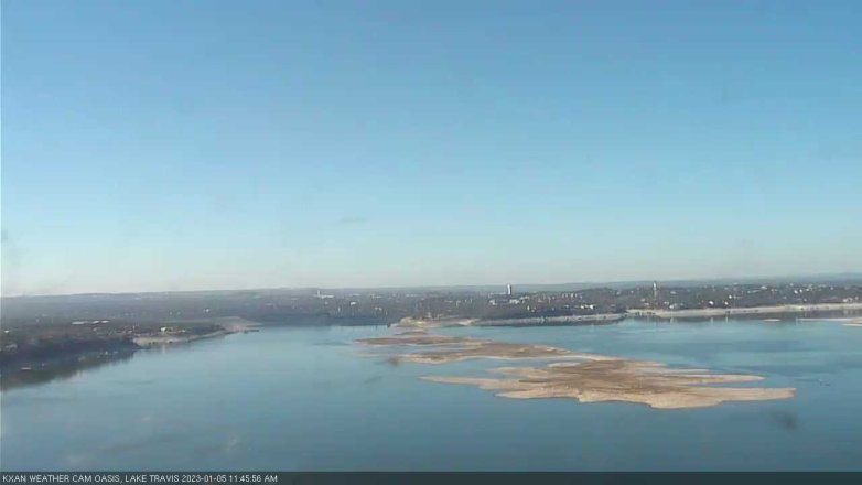 Lake Travis webcam, January 5, 2023 11:45 AM CT