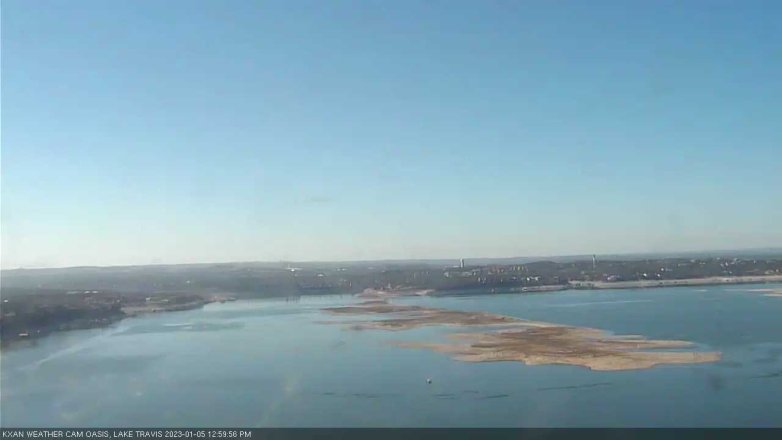 Lake Travis webcam, January 5, 2023 1:00 PM CT
