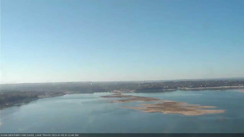 Lake Travis webcam, January 5, 2023 1:25 PM CT
