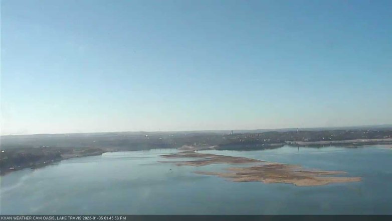 Lake Travis webcam, January 5, 2023 1:45 PM CT