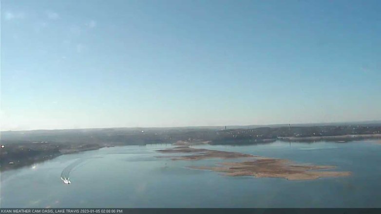 Lake Travis webcam, January 5, 2023 2:00 PM CT