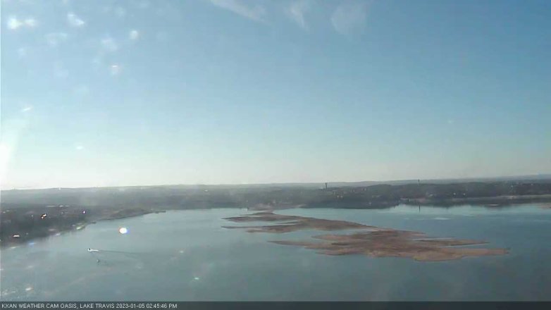 Lake Travis webcam, January 5, 2023 2:45 PM CT