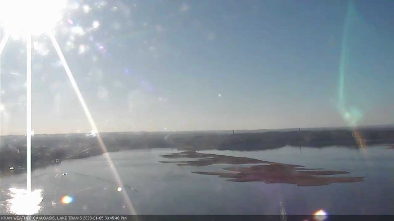 Lake Travis webcam, January 5, 2023 3:45 PM CT