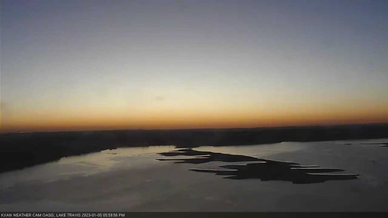 Lake Travis webcam, January 5, 2023 6:00 PM CT