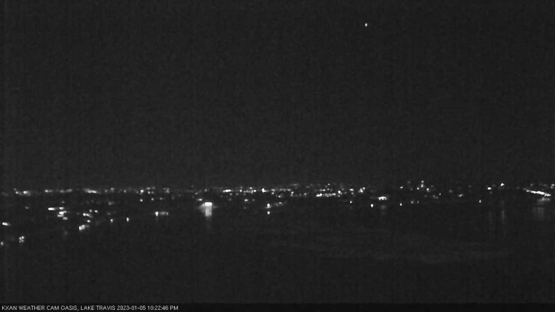 Lake Travis webcam, January 5, 2023 10:25 PM CT