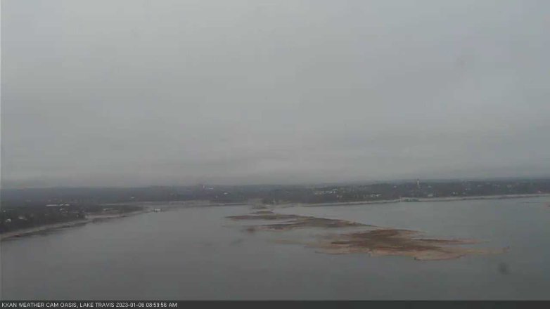 Lake Travis webcam, January 6, 2023 9:00 AM CT