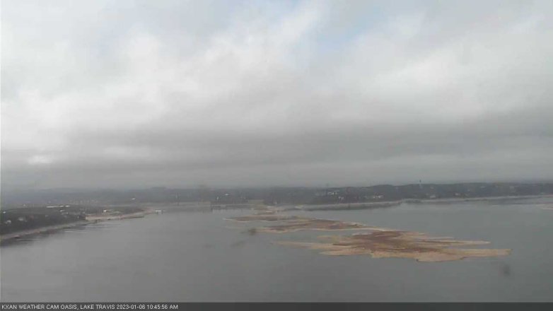 Lake Travis webcam, January 6, 2023 10:45 AM CT
