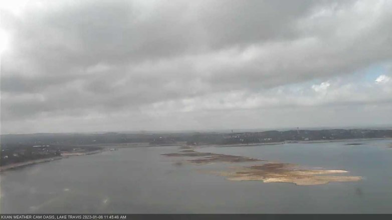 Lake Travis webcam, January 6, 2023 11:45 AM CT