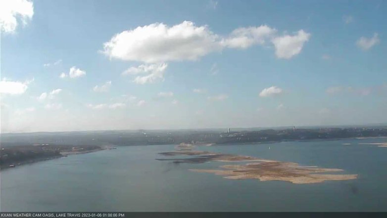 Lake Travis webcam, January 6, 2023 1:00 PM CT