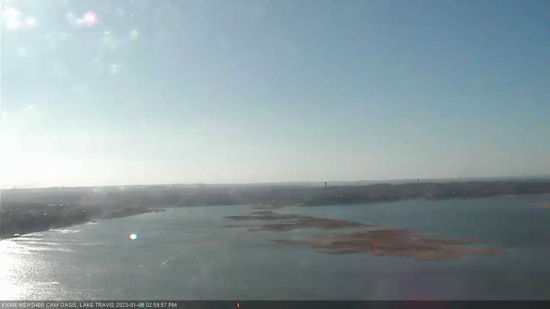 Lake Travis webcam, January 6, 2023 3:00 PM CT