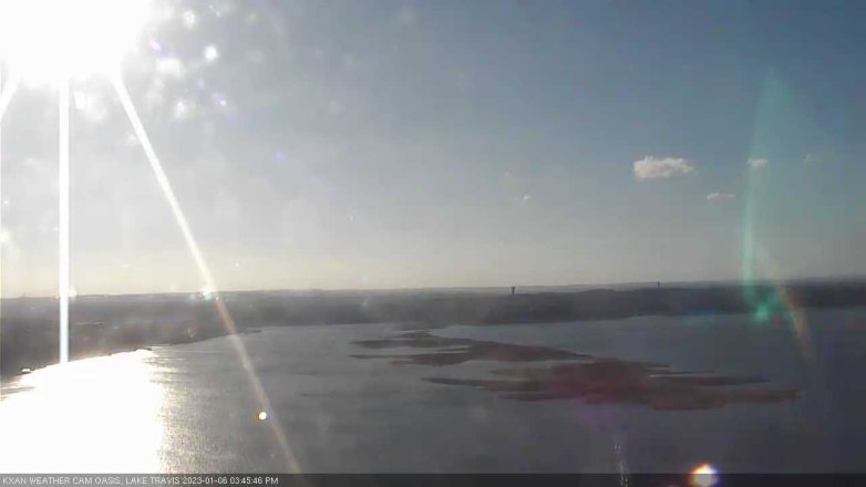 Lake Travis webcam, January 6, 2023 3:45 PM CT
