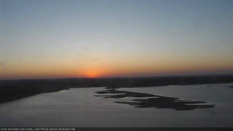 Lake Travis webcam, January 6, 2023 5:45 PM CT