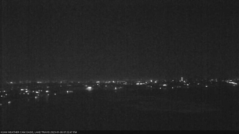 Lake Travis webcam, January 6, 2023 7:25 PM CT