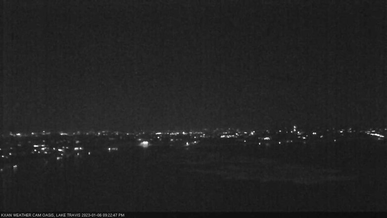Lake Travis webcam, January 6, 2023 9:25 PM CT