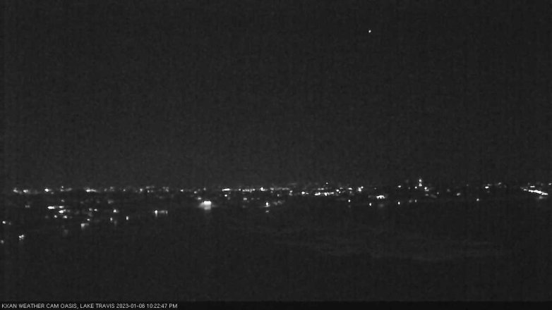 Lake Travis webcam, January 6, 2023 10:25 PM CT