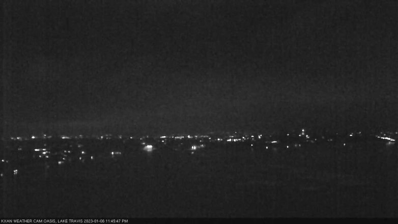 Lake Travis webcam, January 6, 2023 11:45 PM CT