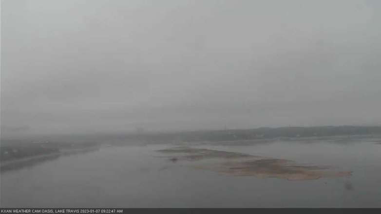 Lake Travis webcam, January 7, 2023 9:25 AM CT