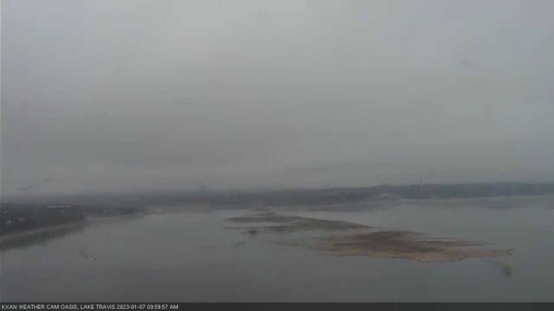 Lake Travis webcam, January 7, 2023 10:00 AM CT