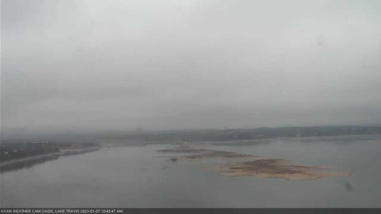 Lake Travis webcam, January 7, 2023 10:45 AM CT