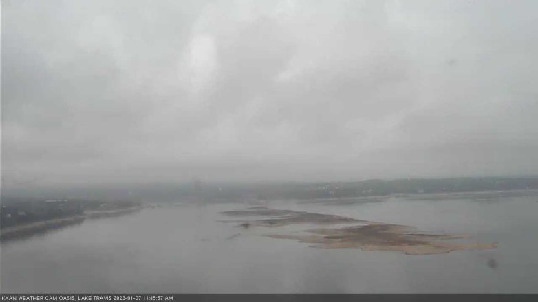 Lake Travis webcam, January 7, 2023 11:45 AM CT