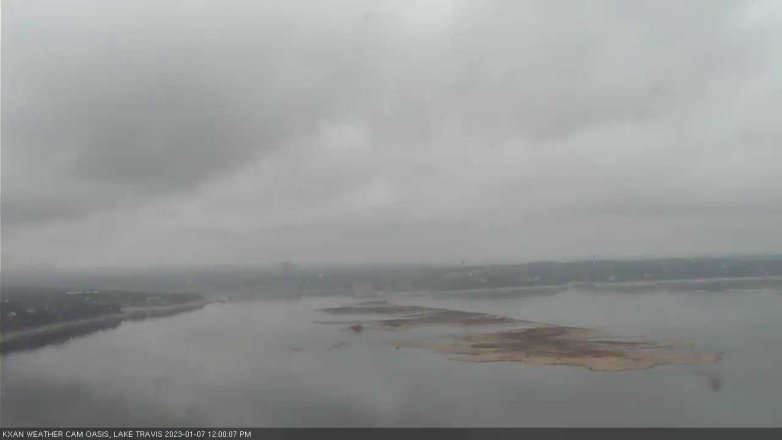 Lake Travis webcam, January 7, 2023 12:00 PM CT