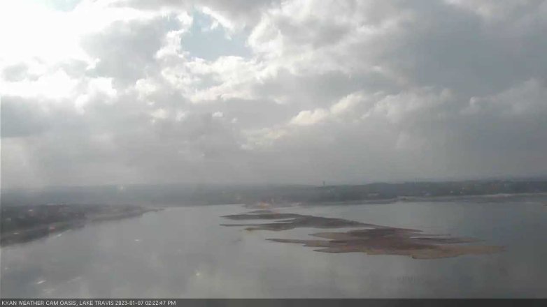 Lake Travis webcam, January 7, 2023 2:25 PM CT