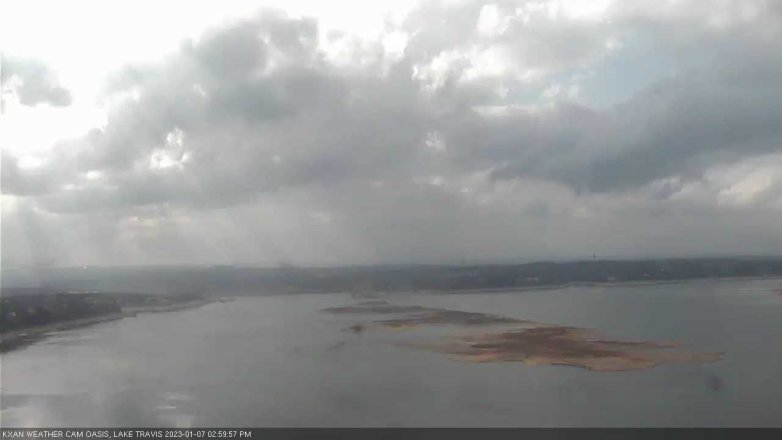 Lake Travis webcam, January 7, 2023 3:00 PM CT