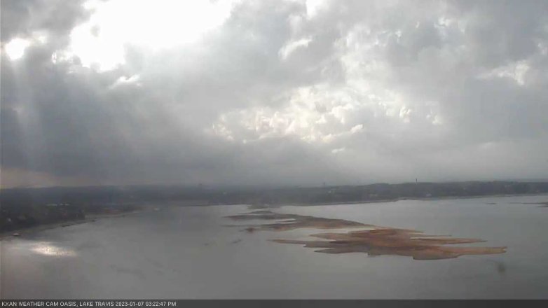 Lake Travis webcam, January 7, 2023 3:25 PM CT
