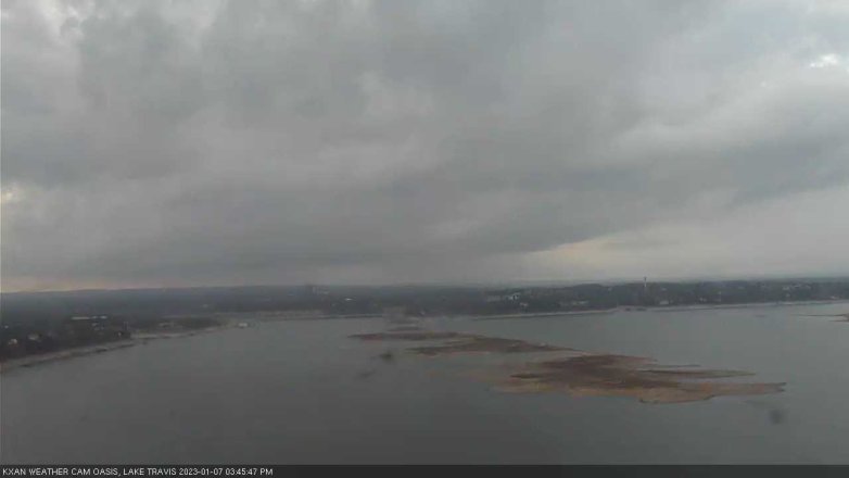 Lake Travis webcam, January 7, 2023 3:45 PM CT