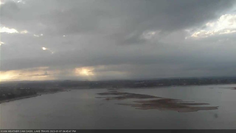 Lake Travis webcam, January 7, 2023 4:45 PM CT