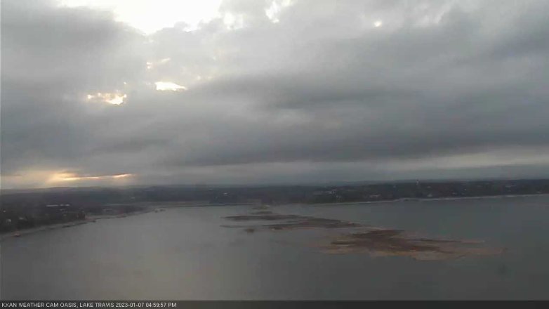 Lake Travis webcam, January 7, 2023 5:00 PM CT