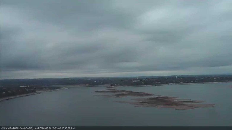 Lake Travis webcam, January 7, 2023 5:45 PM CT