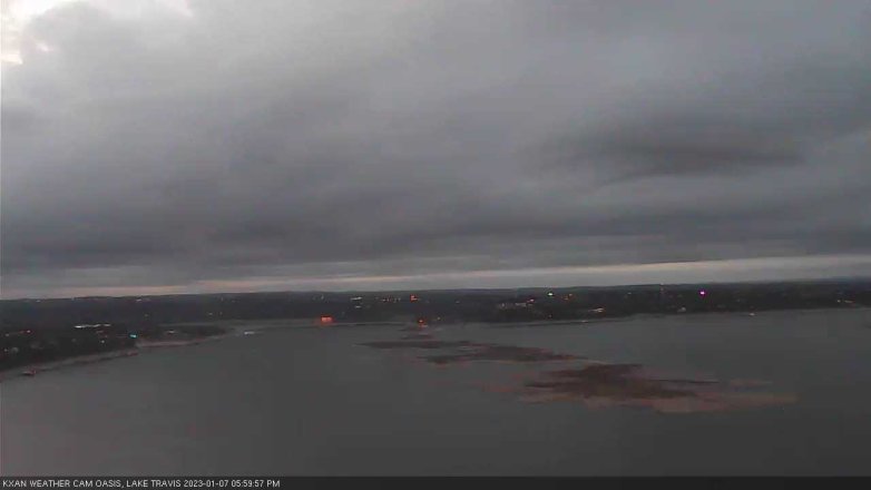 Lake Travis webcam, January 7, 2023 6:00 PM CT