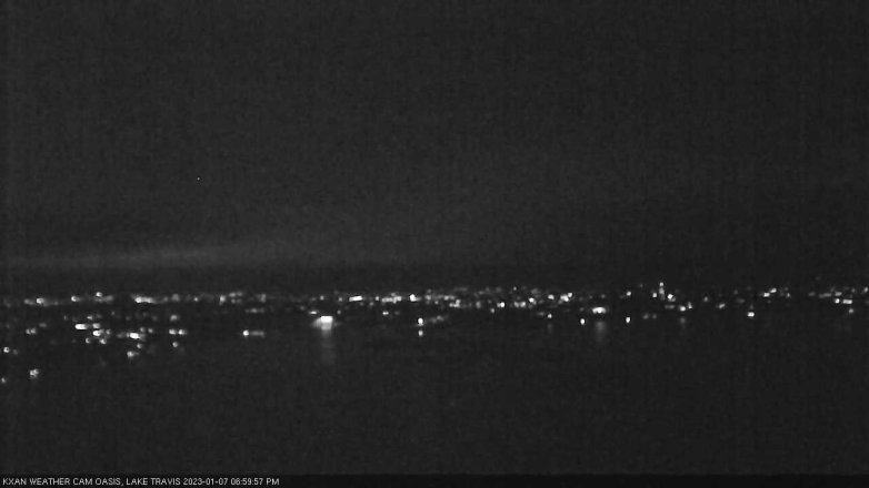 Lake Travis webcam, January 7, 2023 7:00 PM CT