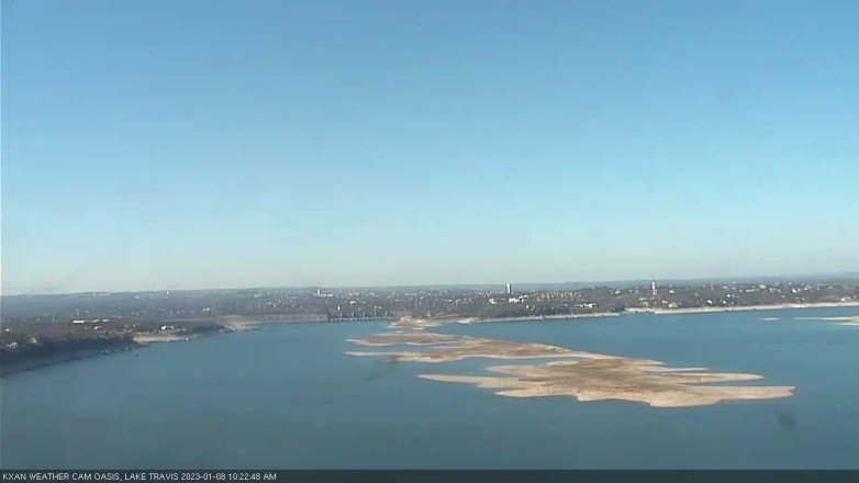 Lake Travis webcam, January 8, 2023 10:25 AM CT
