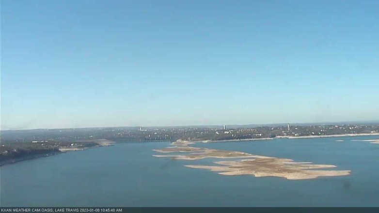 Lake Travis webcam, January 8, 2023 10:45 AM CT