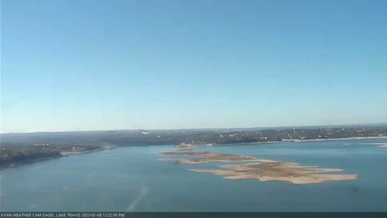 Lake Travis webcam, January 8, 2023 12:25 PM CT