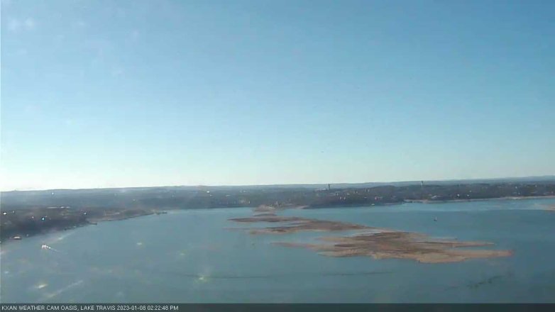 Lake Travis webcam, January 8, 2023 2:25 PM CT