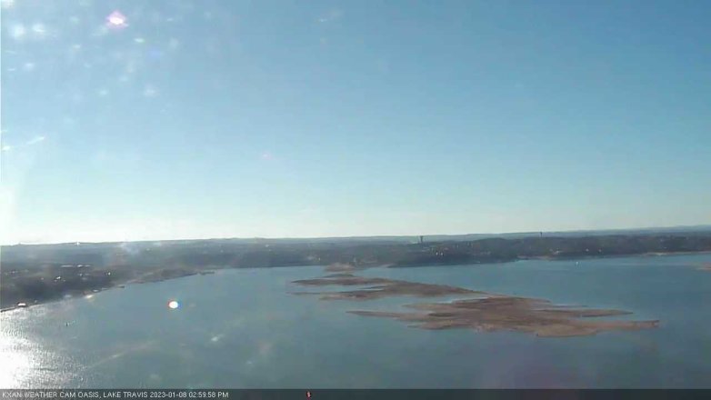 Lake Travis webcam, January 8, 2023 3:00 PM CT